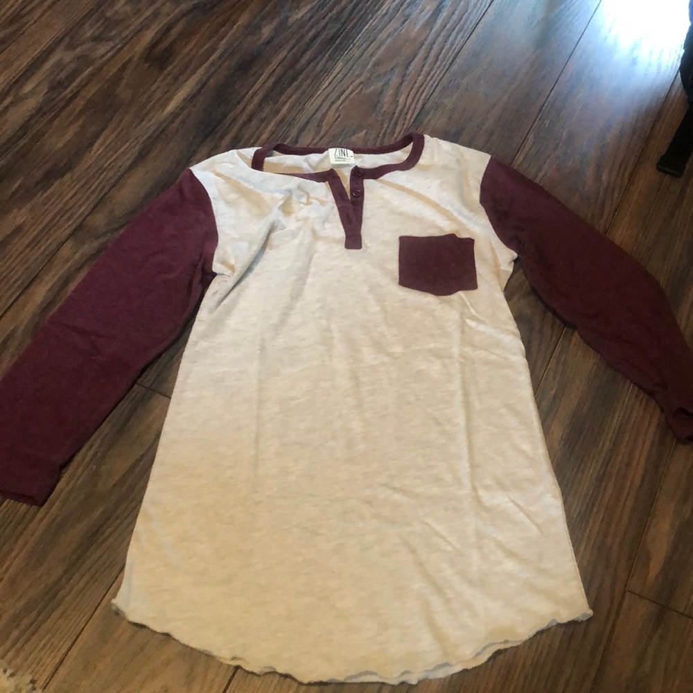 Zine women’s 3/4 sleeve baseball tee
